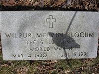 Slocum, Wilbur Melvin Veteran Plaque